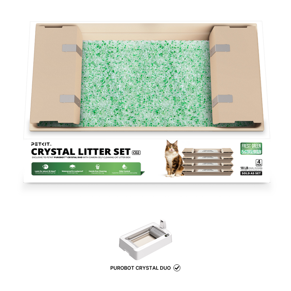Crystal Litter Set (Fresh Green) - 4 Pack