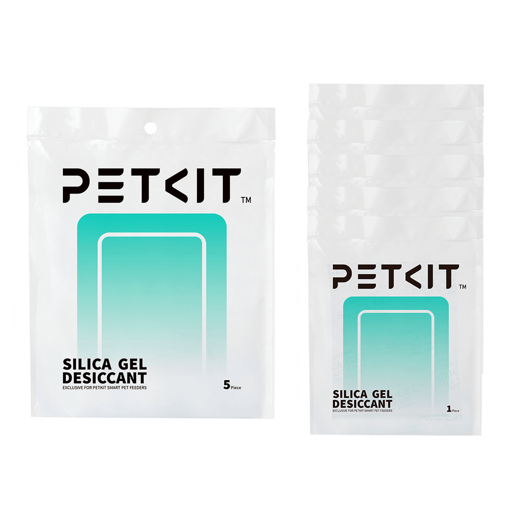 PETKIT desiccant multipack packaging for maintaining dry and fresh pet food storage