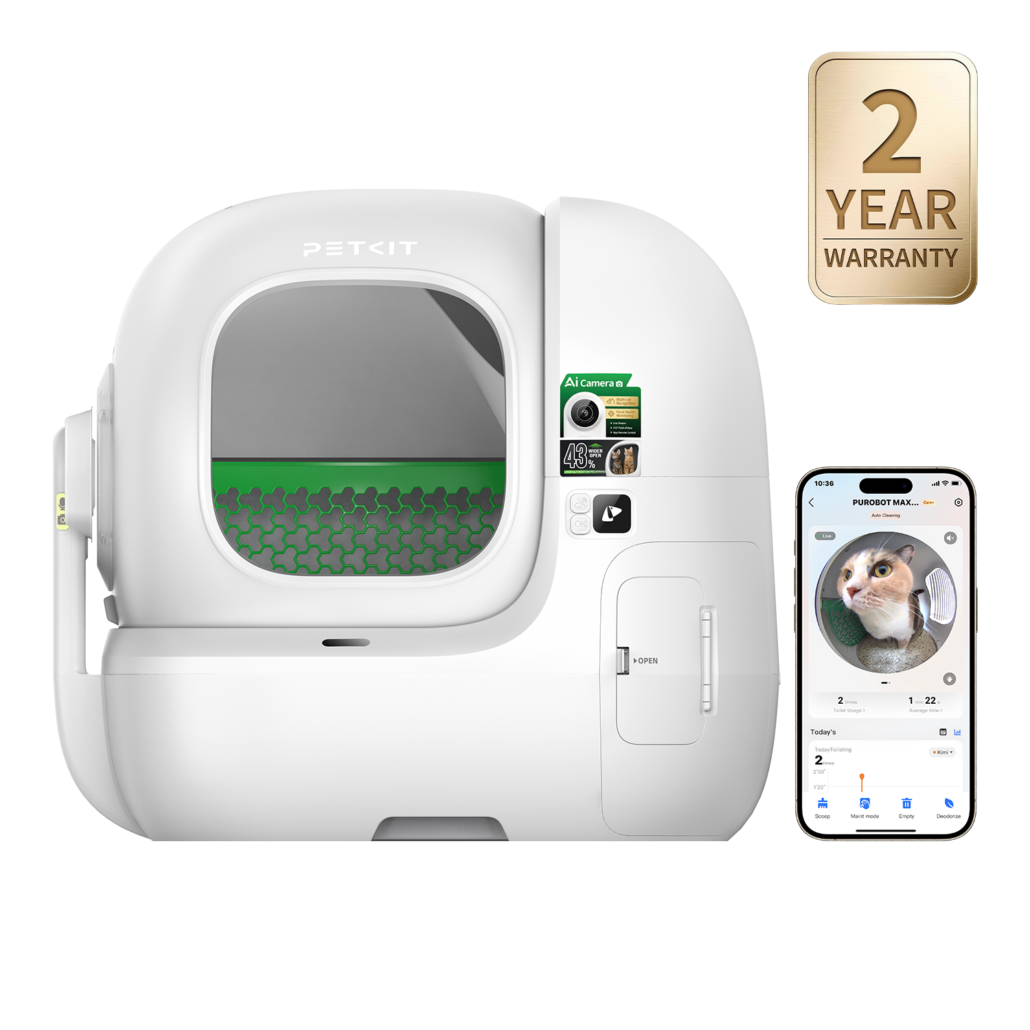 Purobot Max Pro 2 Automatic Cat Litter Box
